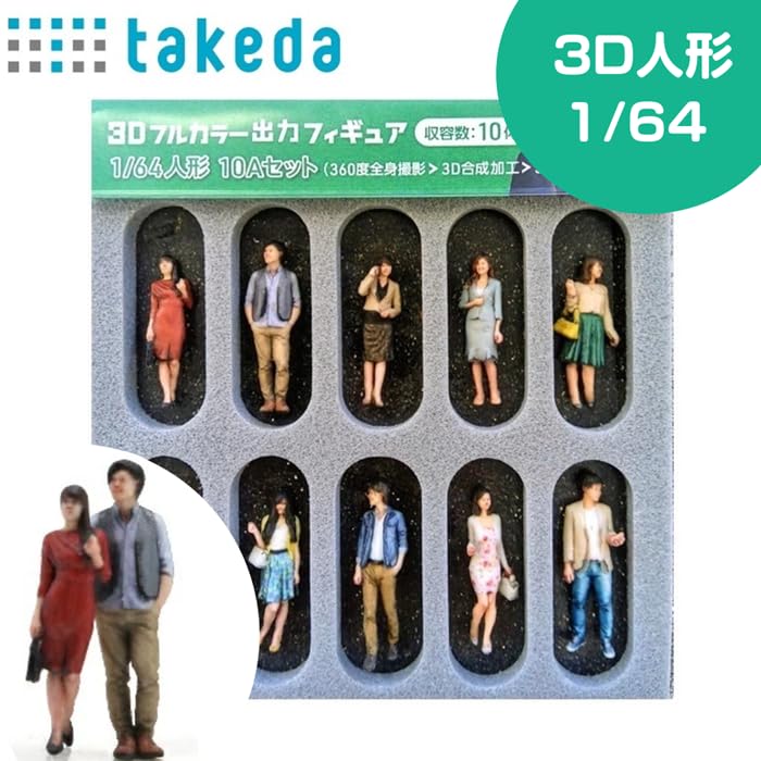 Amazon.co.jp: takeda タケダ ジオラマ人形 3Dカラー リアル