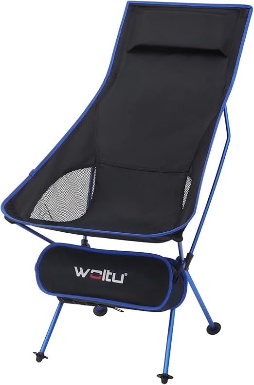 WOLTU Silla de Camping Silla Plegable Ultraligera y Portátil con Bolsa
