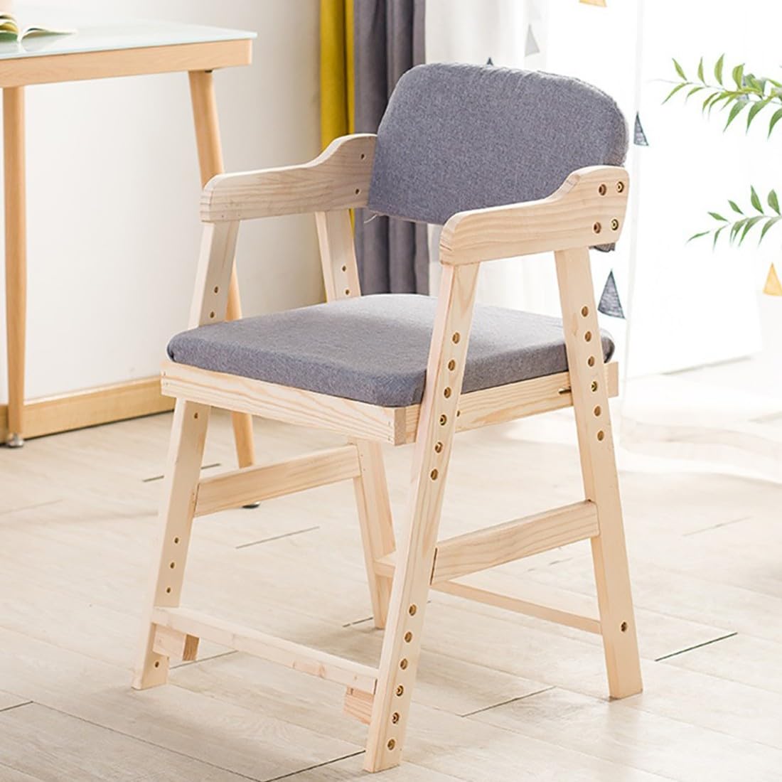 Meyebp D Adjustable Esk Chair With Arm Rest For Students Age 3-18, Student Chair Soli Woo Kids Study Chair Ining Chair 6 Height Adjustable Chair Kids Esk Chair