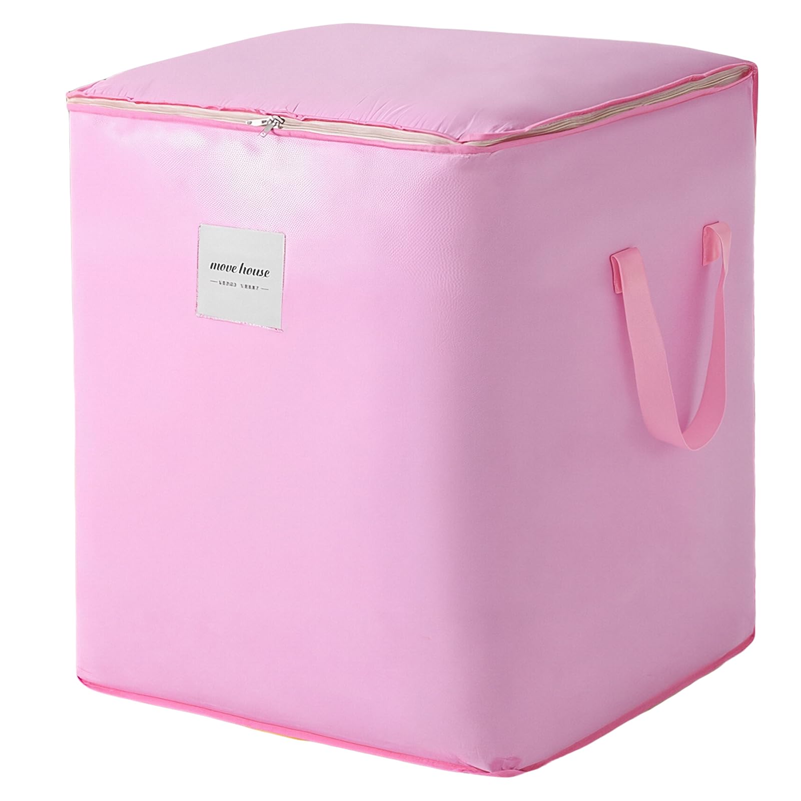 HonorHut Heavy Duty Storage Box Waterproof Moving Bag Pink 190 L Reusable Packing Bag for Camping Travel House Moving