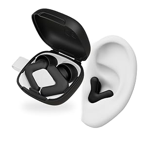Alpine Silence Earplugs for Sleep Focus Travel - V-Shape Snug Fit Soft Oval Tips 4 Sizes XS S
