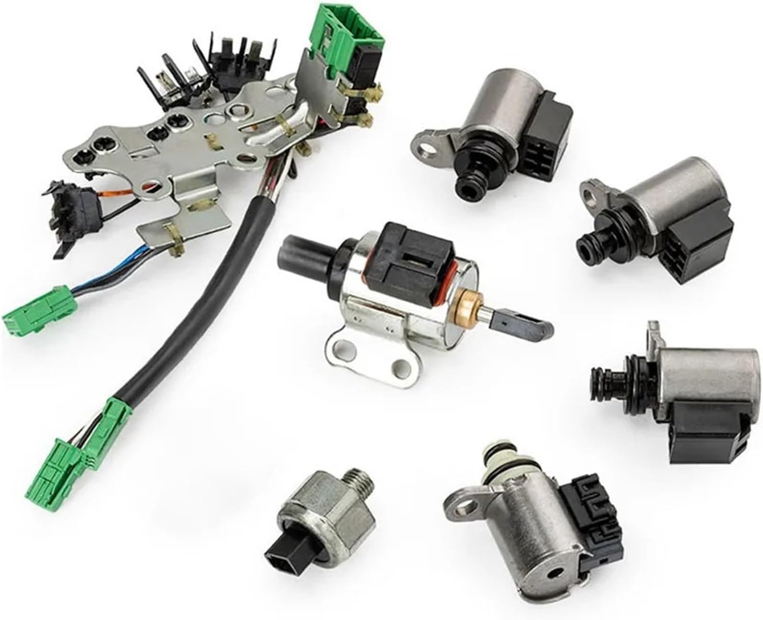 8PCS Bruce & Shark CVT Transmission Solenoid Valve Kit 33446-JF011/JF011E/RE0F10A F1CJA Compatible With Nissan Altima/Rogue 2007-2012(Style 2)
