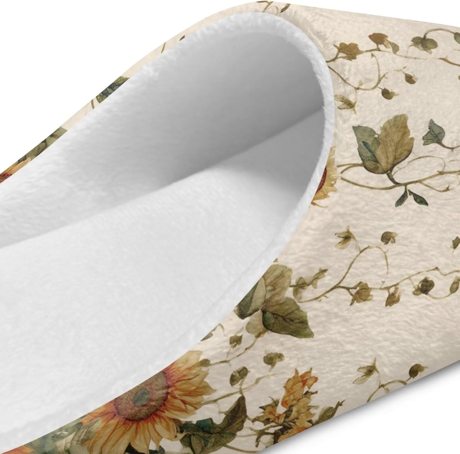 JoyLamoria 6 Pairs Flower Pattern Disposable Slippers Guests Slipper for Hotel,Spa,Travel,Shoeless Home