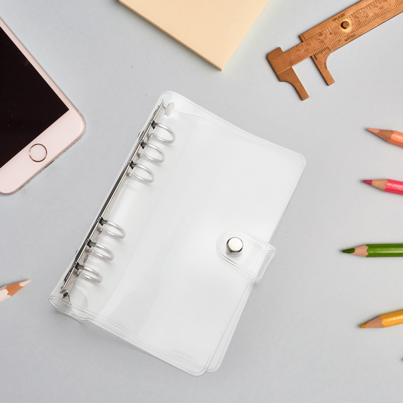 MYLERCT 2 Pezzi Raccoglitore Ad 6 Anellia, Pvc Trasparente