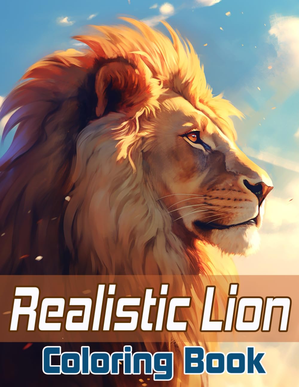Realistic Lion Coloring Book: Powerful Lions Coloring Pages For Kids And Adults