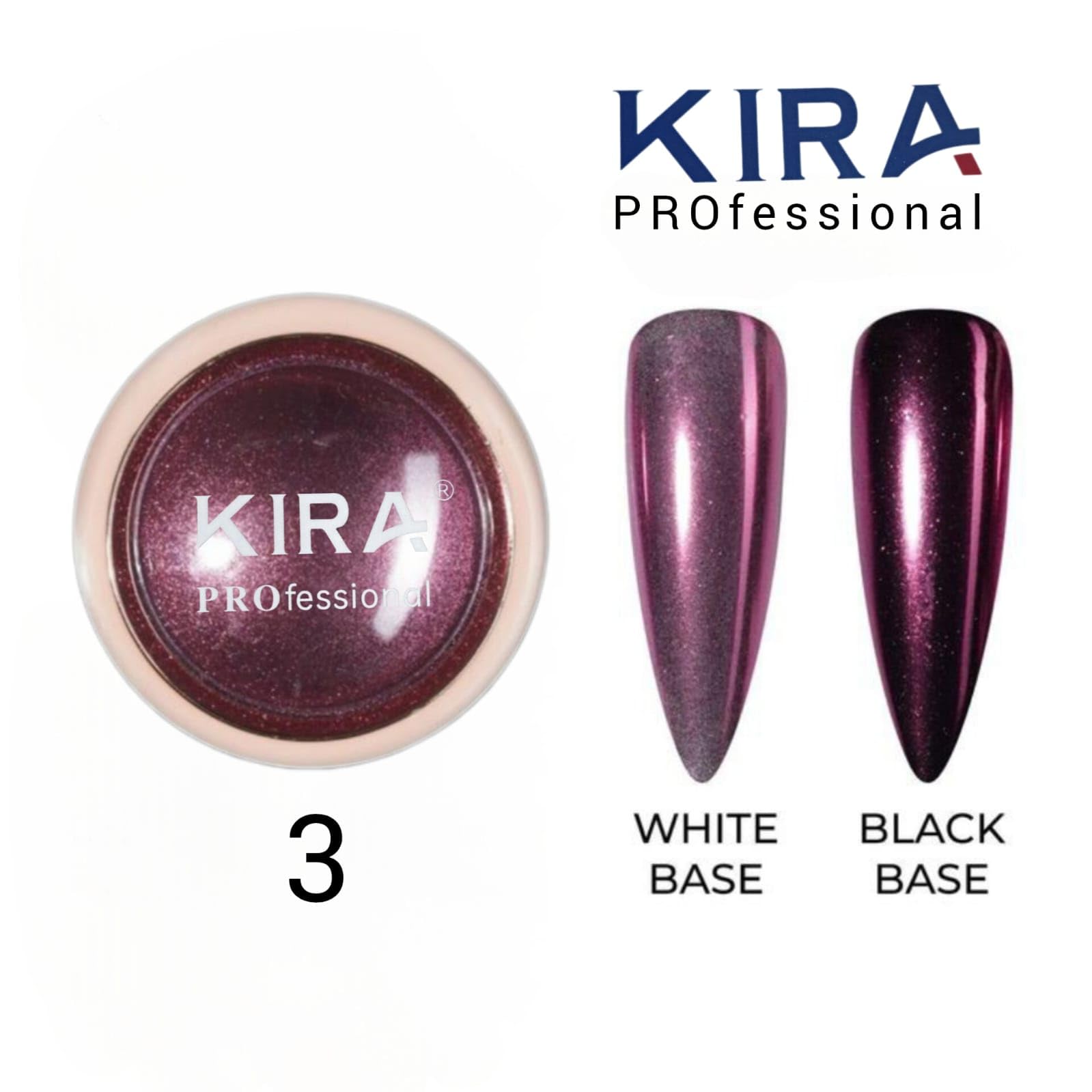 KIRA Store Colors Chrome Nail Powder Set, Reflective Glitter Metallic Mirror Effect for Nails Art Design 3D Holographic Silver Rose Gold Pigment (3- PCS, Gold - Silver- Rose Gold) - Image 9 thumbnail