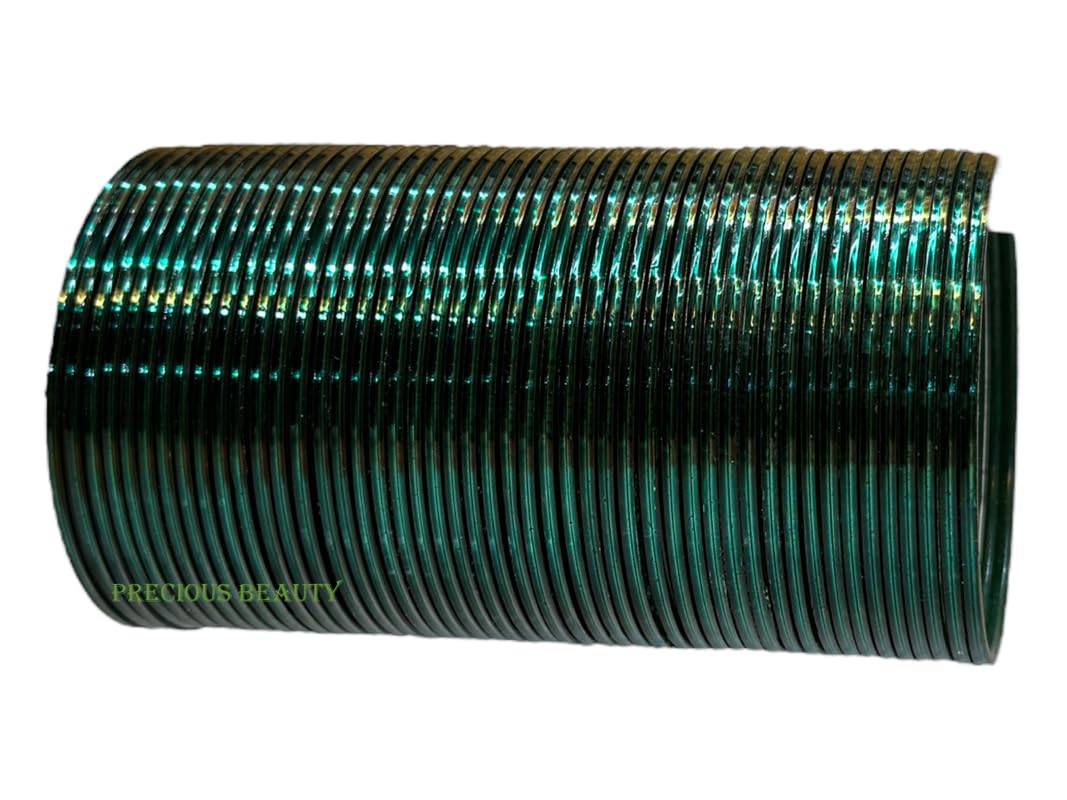 Precious BeautySunshine Metal Bangles For Women, Fancy Plain Shining Metal Bangles, Plain Metal Casual Wear Bangles Set for Women (Set Of 48 Bangles)