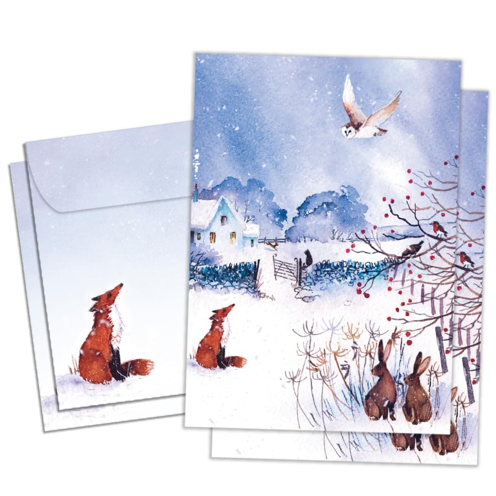 Tree-Free Greetings - Winter Solstice Greeting Cards - Artful Designs - 10 Cards