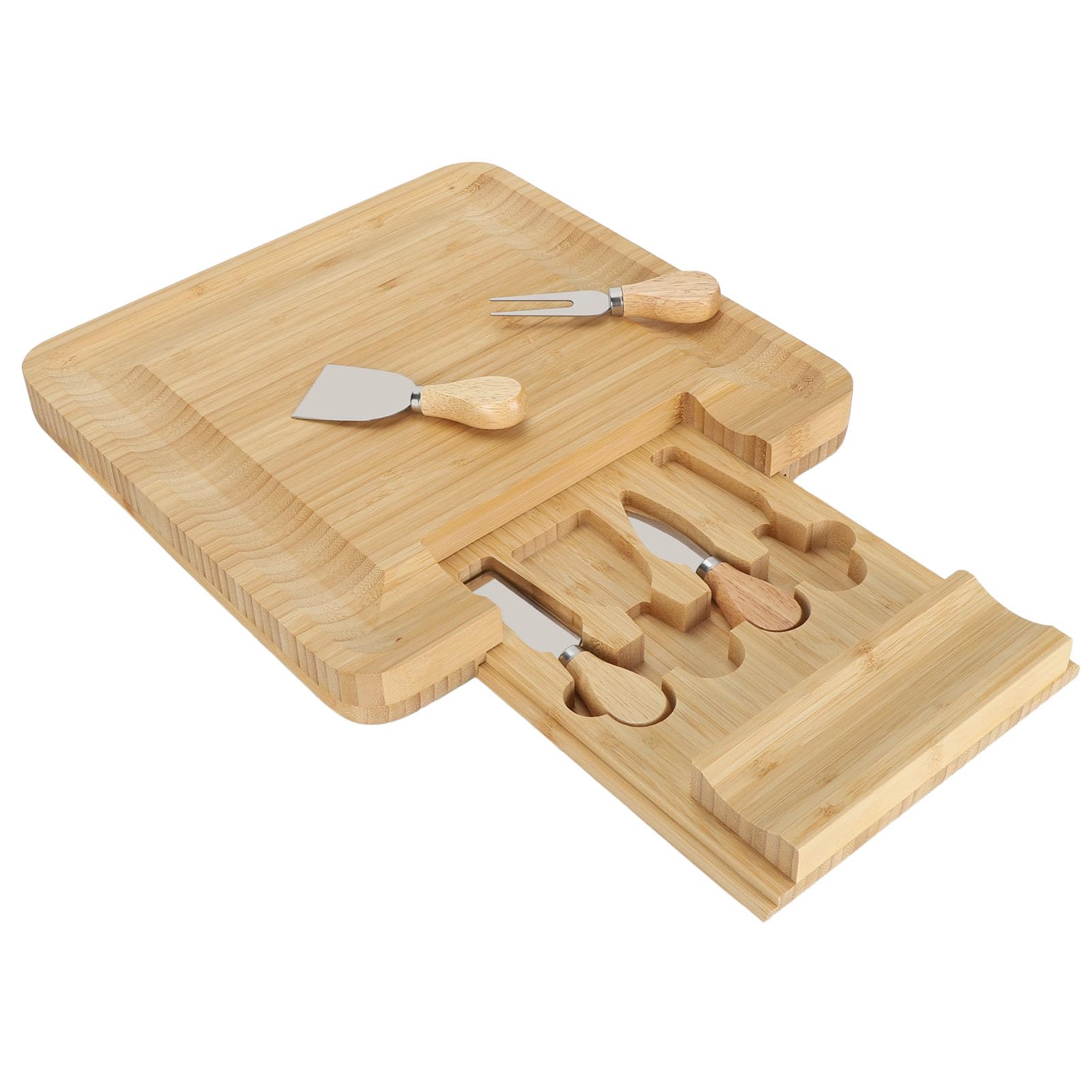 Käsebrett, Wurstbrett, Käse-Fleisch-Tablett, Hohe Härte, Leicht Und Elegant, Servierplatte, Käseplatte, Schneidebrett Für Die Küche zu Hause(Quadrat)