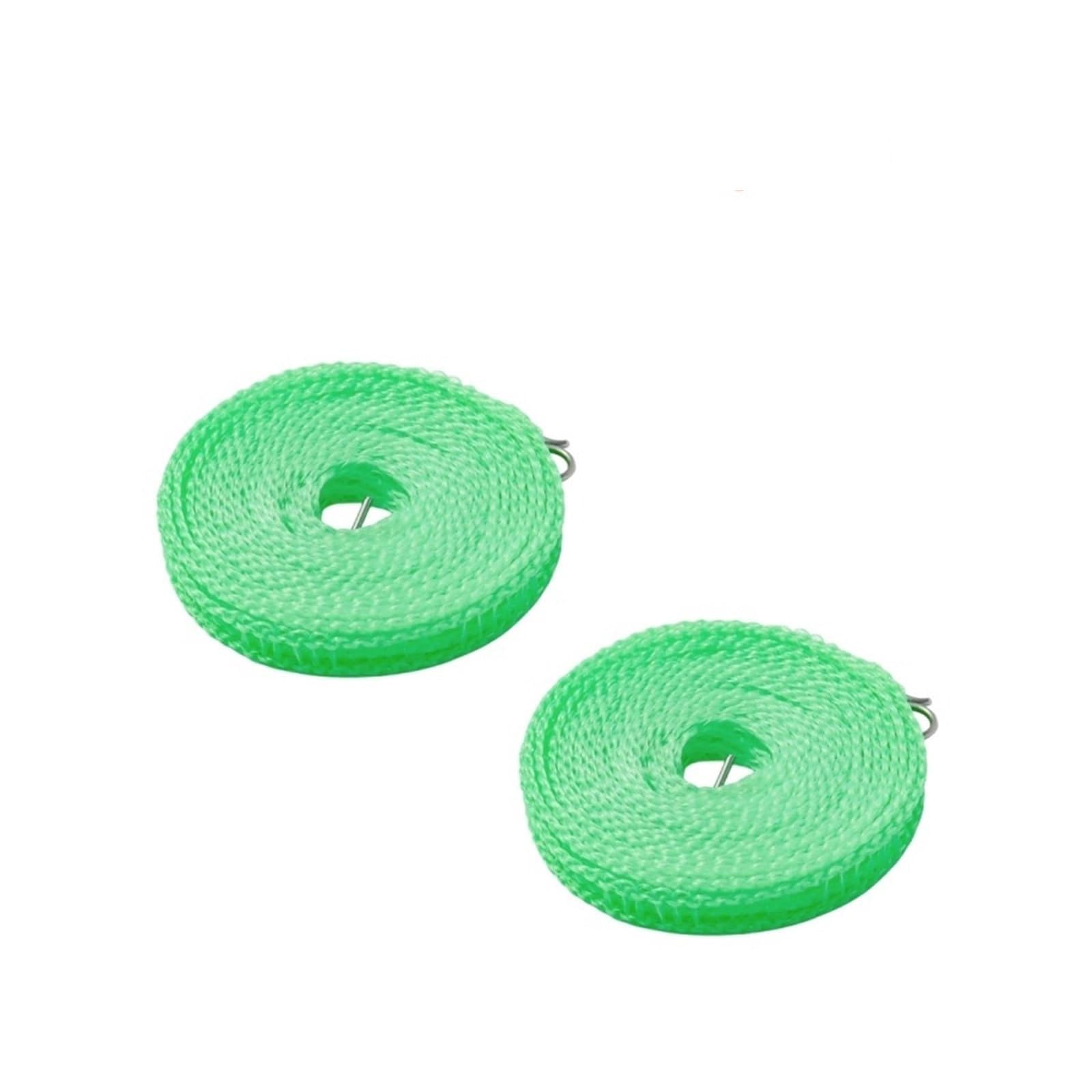 FCfpxwtz Laundry Drying line, Outdoor Clothesline Nylon Non-Slip Laundry Line Windproof Travel Multicolor(36115-green-5m-2pcs)