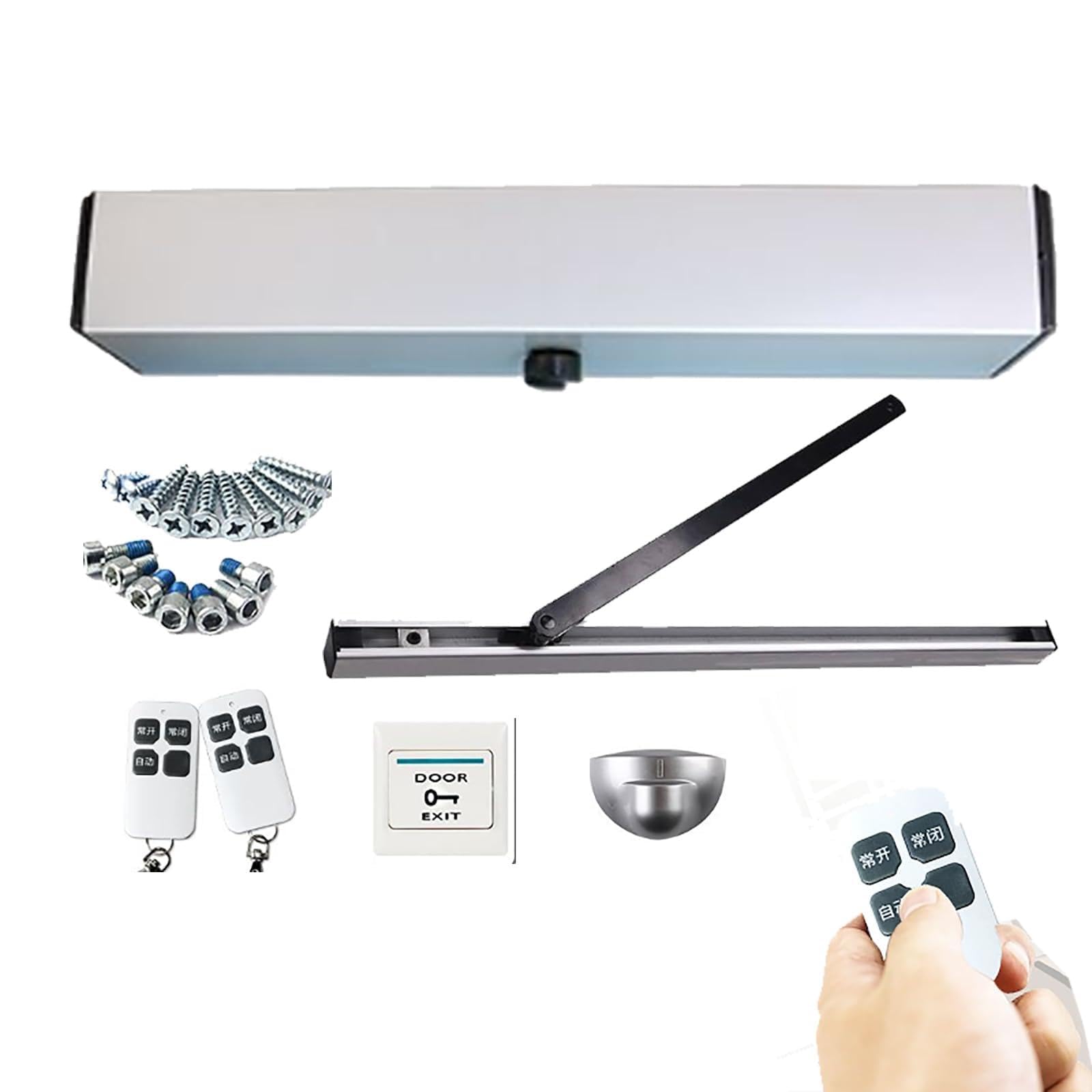 Abre/cierrapuertas Automático, Con Control Remoto (alcance De 10 M) Y WiFi, Empuje De 200 N, Ángulo De Apertura: 90°, 2 Modos: Apertura Hacia Adentro/Apertura Hacia Afuera,A