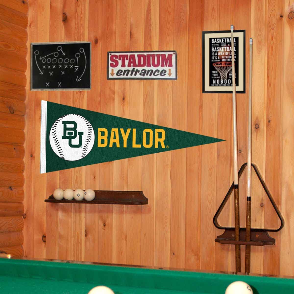 College Flags & Banners Co. Baylor Bears Baseball Pennant Full Size