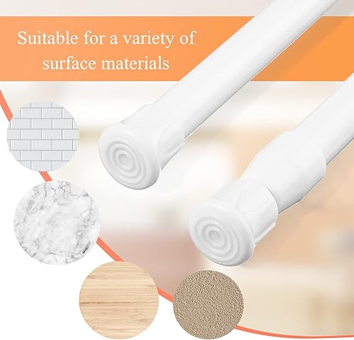 Miniatura 5 de Zubebe Barra doble para refrigerador de RV ajustable, accesorios para nevera RV, barras de tensión, barras de refrigeración para sostener alimentos