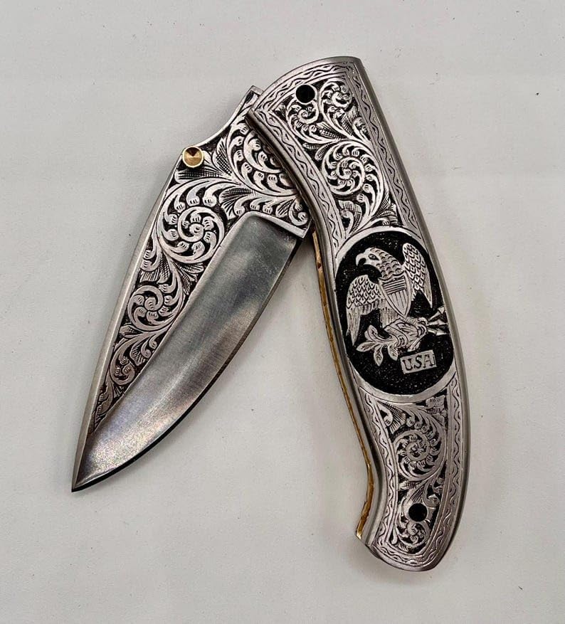 Amazon.com : Blade Frenzy Patriotic Eagle USA Design, Deep Hand
