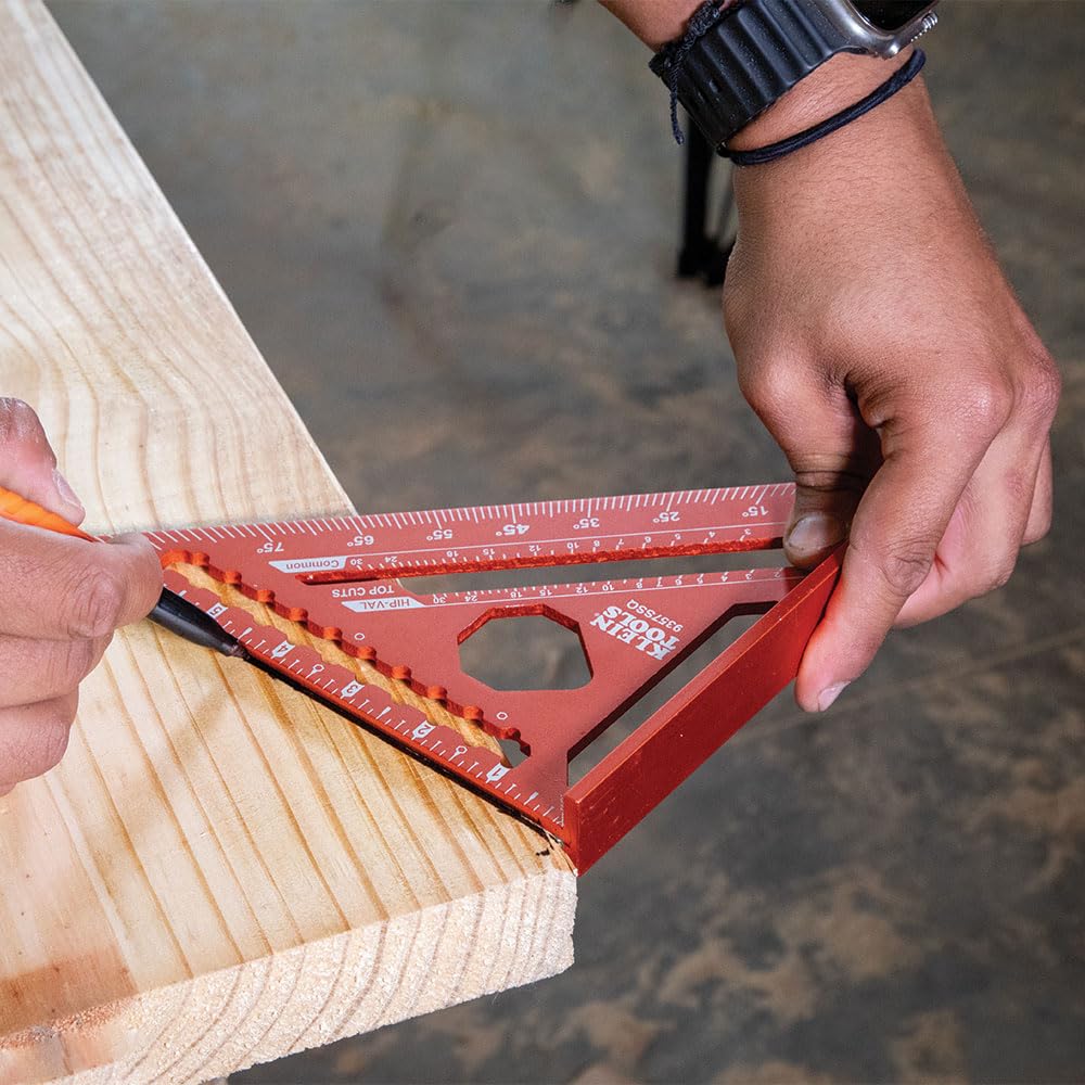 Klein 7" Rafter Square - Laser Etched Precision -6