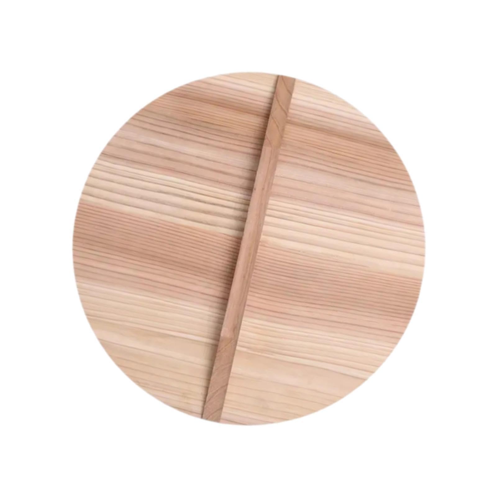 YIXANNX Lightweight Wooden Lid Cover Offers Scalding Designed To Cooking Experience Essential Kitchen Tool Wok Lid Cover Kitchen Tool Pot Lightweight, 24cm