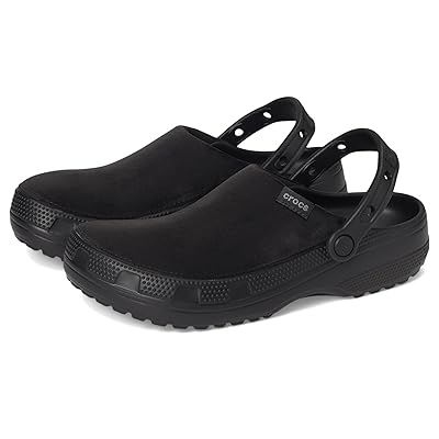 Crocs Classic Crafted Canvas Clogs Clog Shoes Black Velvet