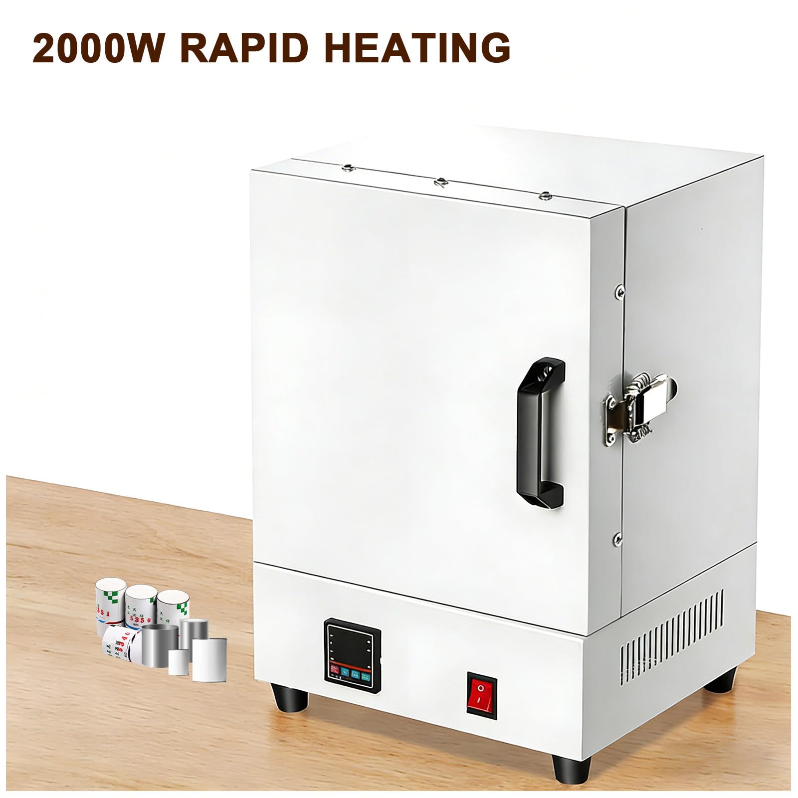 Labor-Muffelofen, Elektroofen für Schmuckherstellung, hohe Temperatur 1150 °C, vierseitige Heizung, geschlossenes System für Emaille-Handwerk und Probenvorbereitung