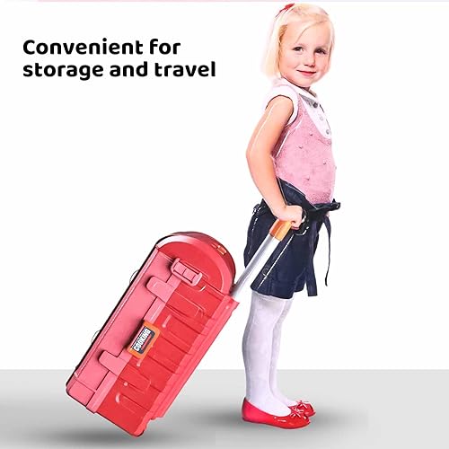 Miniatura 7 de Juego de cocina para niños pequeños de 3 a 10 años, accesorios de juguete de cocina para niños y niñas con luces y sonidos realistas, fregadero de