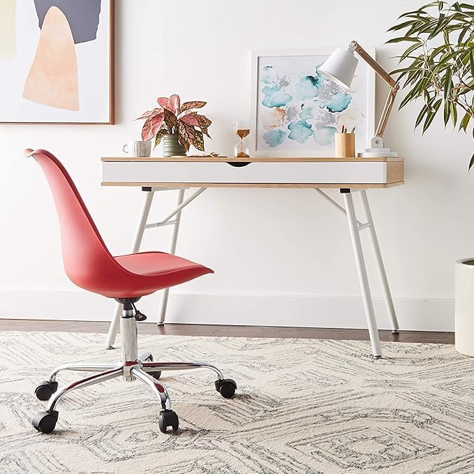 CRAFTSPEN Height-Adjustable Revolving Stool with Black Wheels & Back Support – Ideal for Kitchen, Clinic, Hospital, Salon, Spa, Restaurant, and Bar – Ergonomic Design