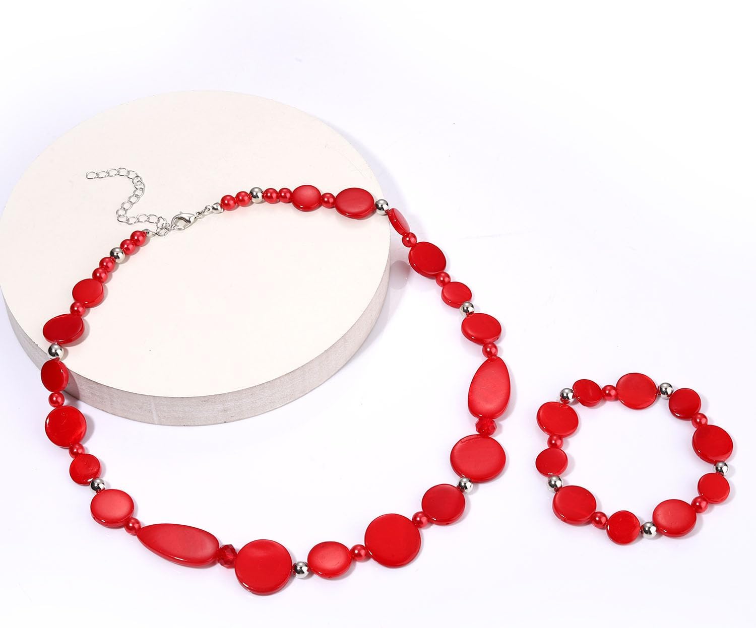 Shell Necklace and Bracelet Earrings Set for Women Boho Shell Choker Necklace Bracelet Waterfall Seashell Dangle Earrings Summer Beach Jewelry - Image 4