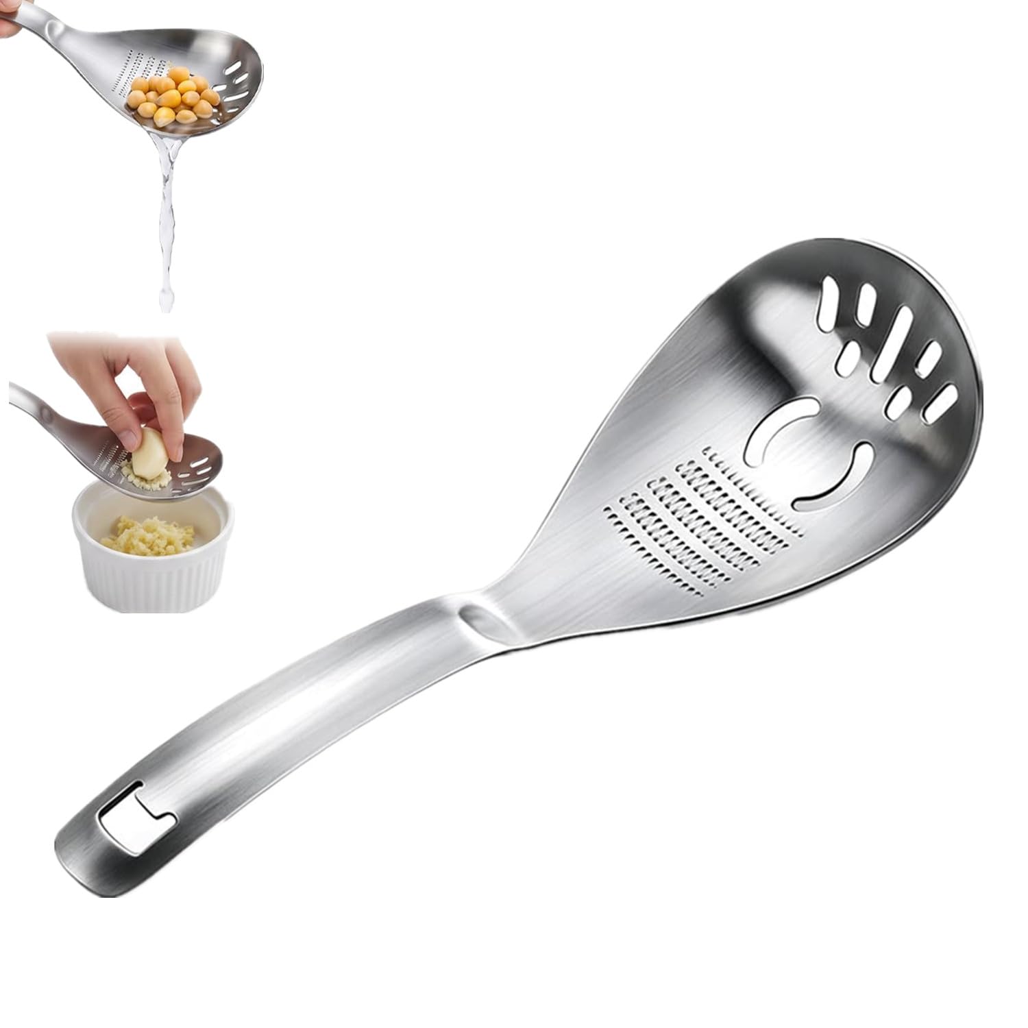 Multifunction Cooking Spoon, 304 Stainless Steel Kitchen Spoon (A)