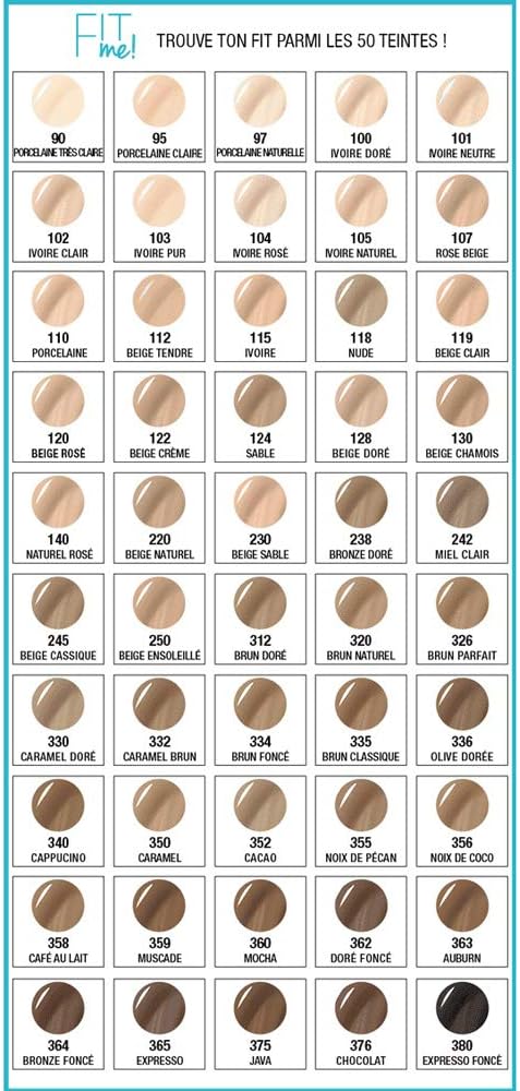 Maybelline New York Fit Me Matte & Poreless Foundation - 97 Natural Porcelain, Pack of 3 (3 x 30ml) - Image 5