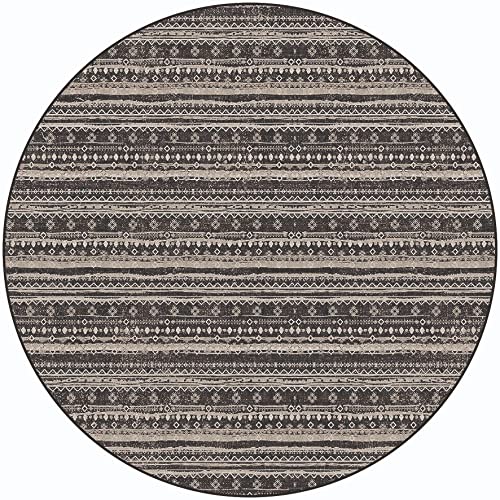 Tapis de sol Smuq rond de 100 cm pour une entrée raffinée