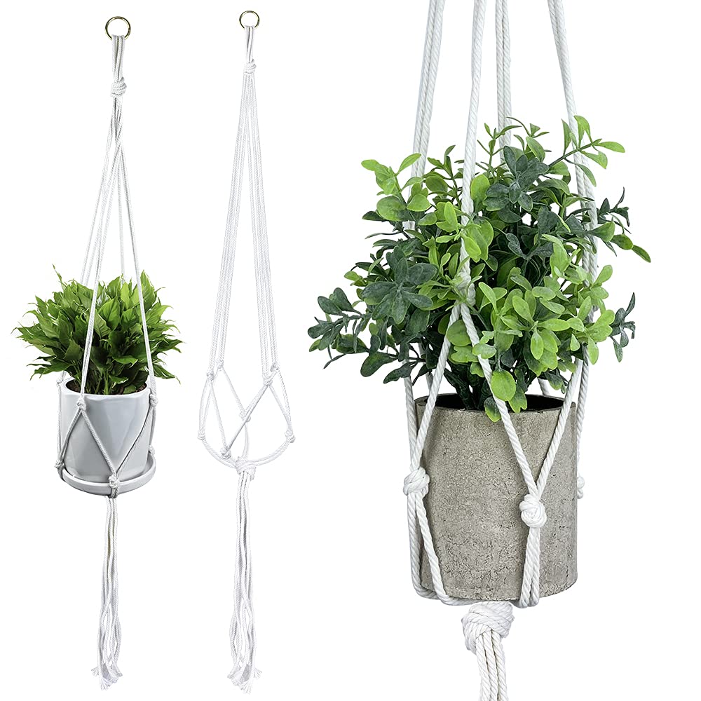 satisfaction guarantee KKMore 3 Pack Plant Hanger Rope Plant Hanger