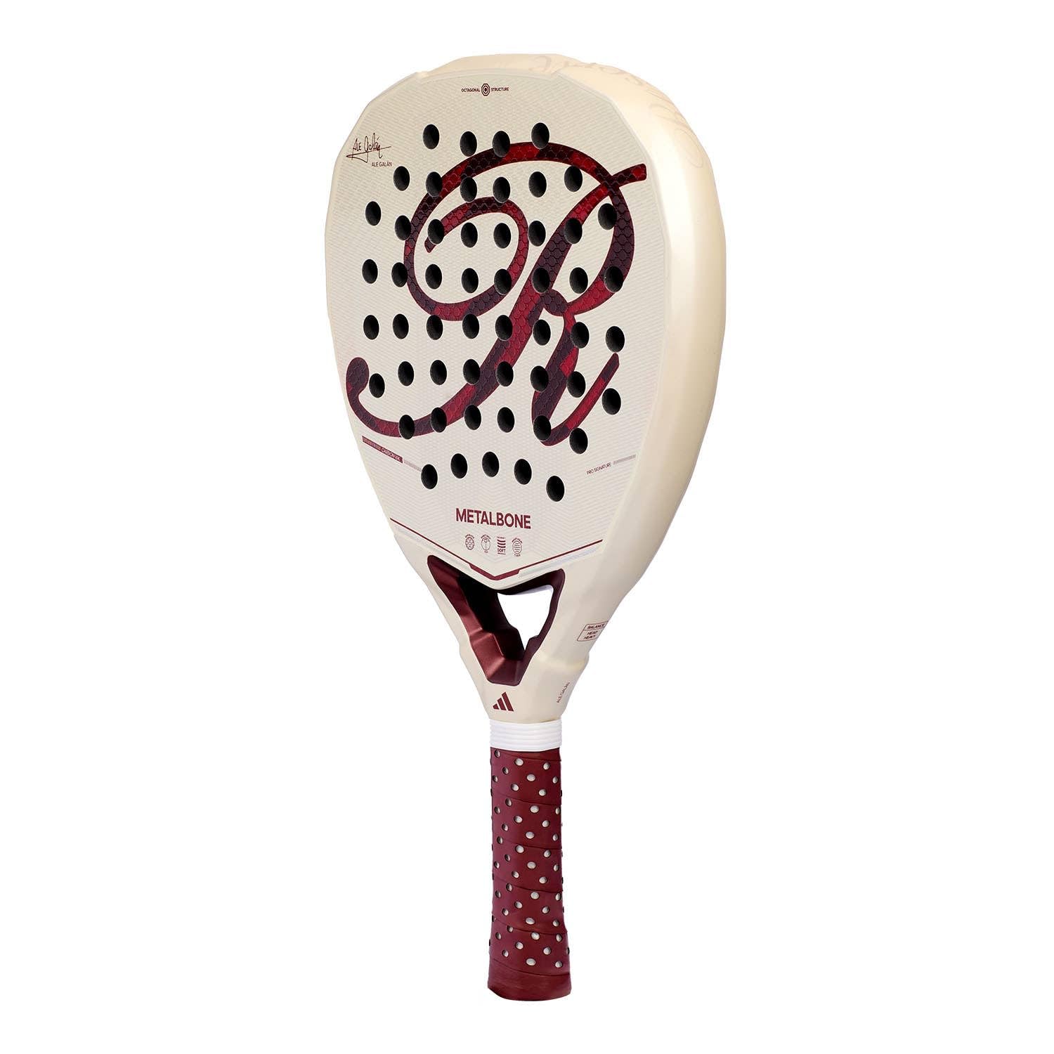 Adidas Metalbone Reserve 2026 Racchetta da paddle a forma di diamante, gomma EVA soft performance, fibra di carbonio alluminzed 16 k