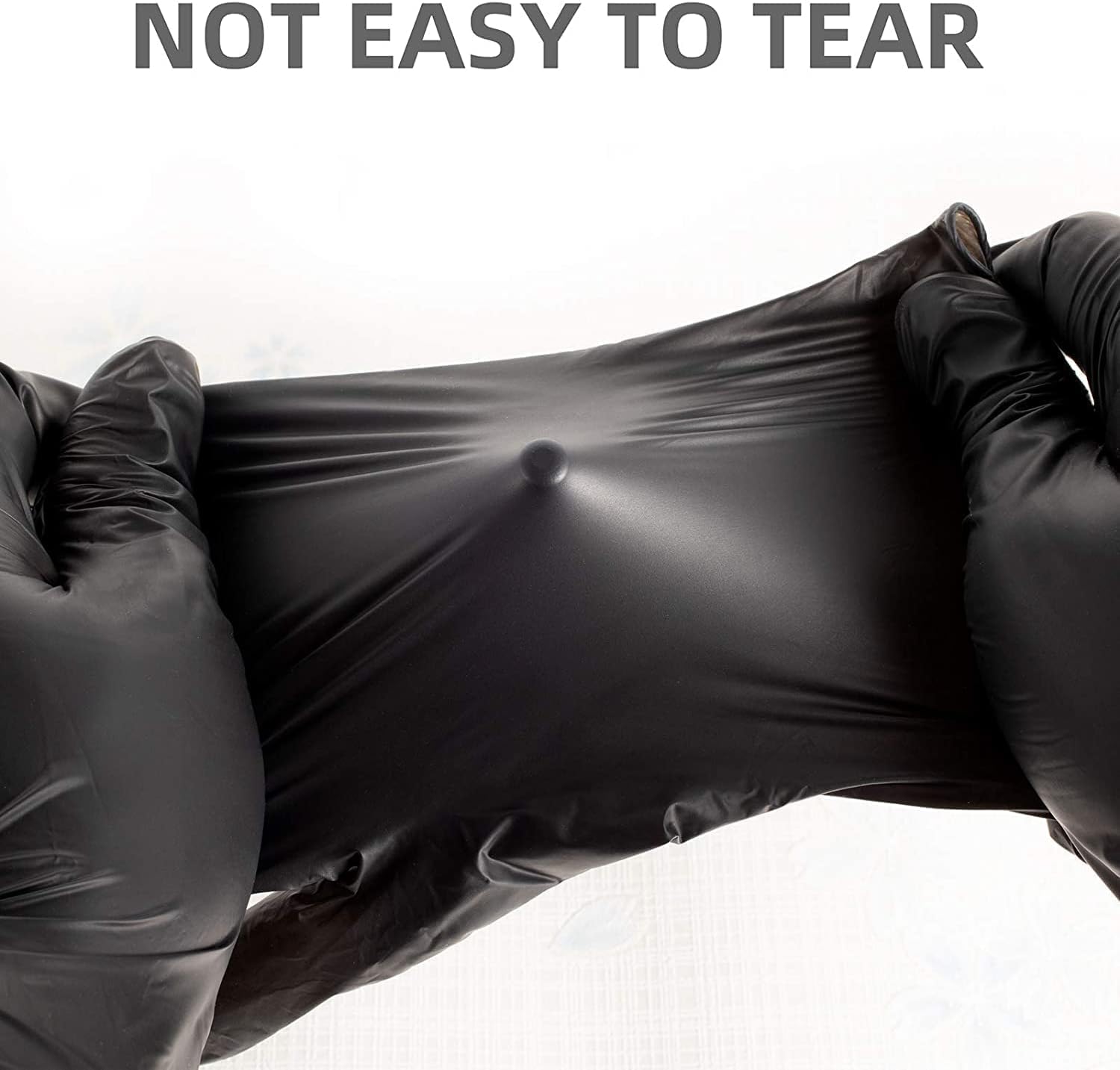 Soft Disposable Black Vinyl Gloves - 3 Mil Powder Free Black Disposable Gloves-Cooking Gloves Disposable Food Safe-Latex Free