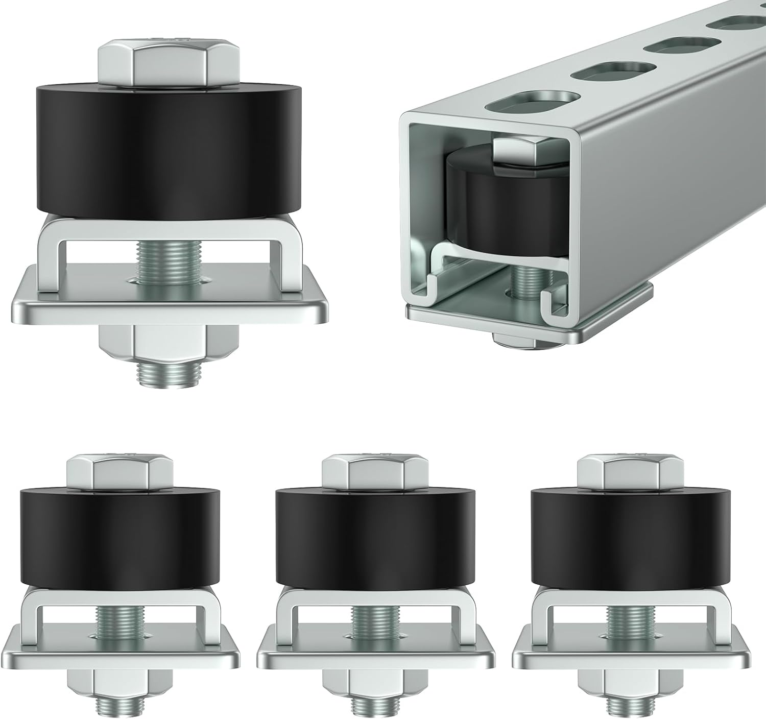 SKTREX Trolley Roller Wheels Limit Trolley Assembly