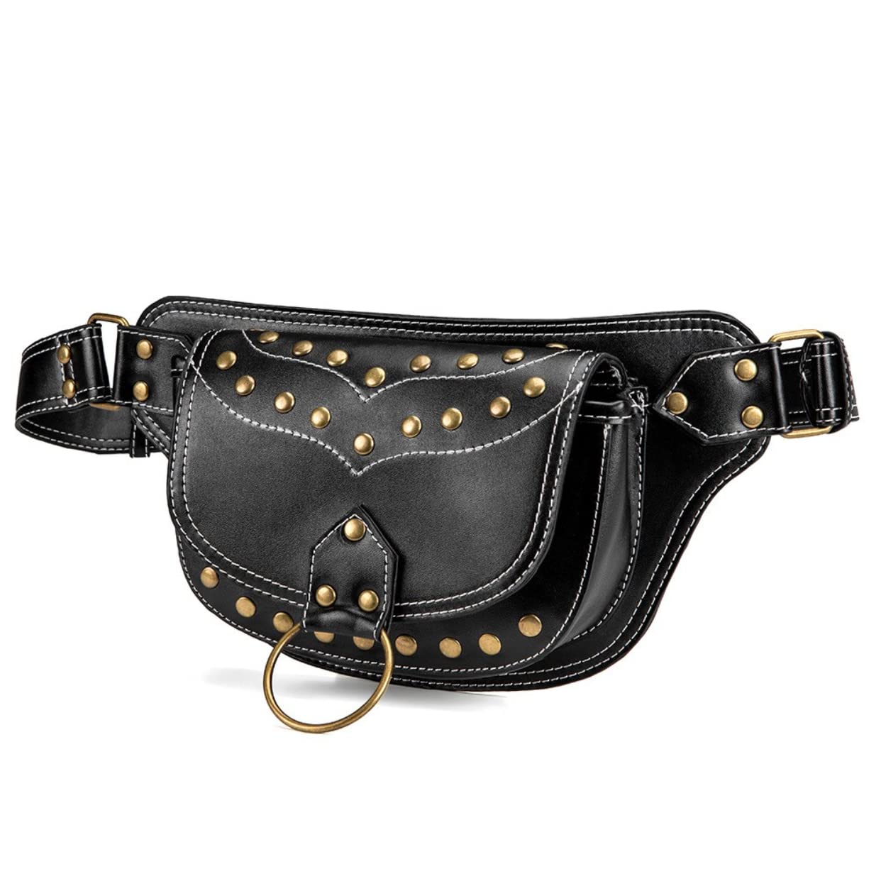 Dajingkj Unisex senderismo táctico riñonera steampunk riñonera gótica bolsa de pecho para motocicleta ciclismo viaje, Fbg007bk, Talla única, Mochila de senderismo