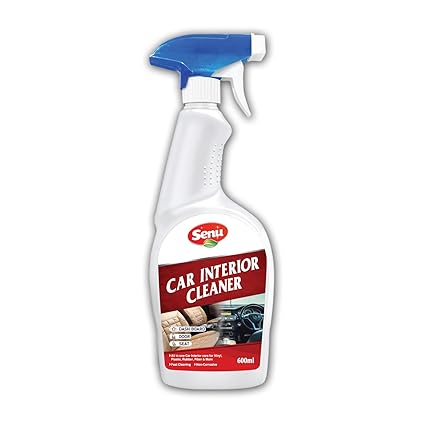 Senu Car Interior Cleaner 600ml | Excellent Cleaner & Protectant | for Dashboard, Seats, Door Panel, Upholstery, Laminate, Rubber, Vinyl, Plastic & Other Interior Surfaces | Removes Tough Stain & Dirt