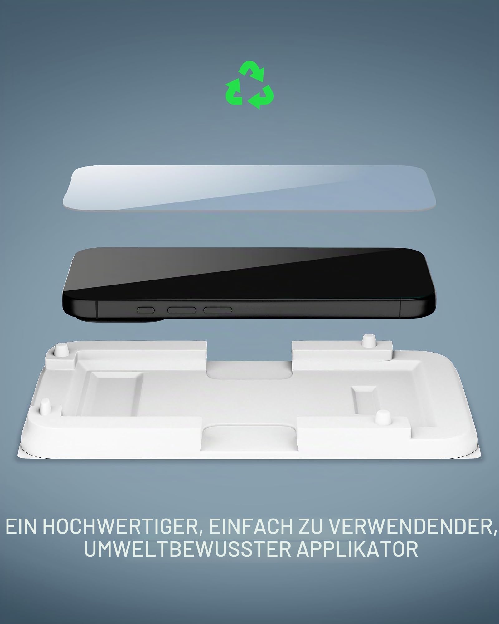 Mous Keramik-Displayschutzfolie kompatibel mit iPhone 17 Pro, Gehärtetes Glas, Bruchsicher