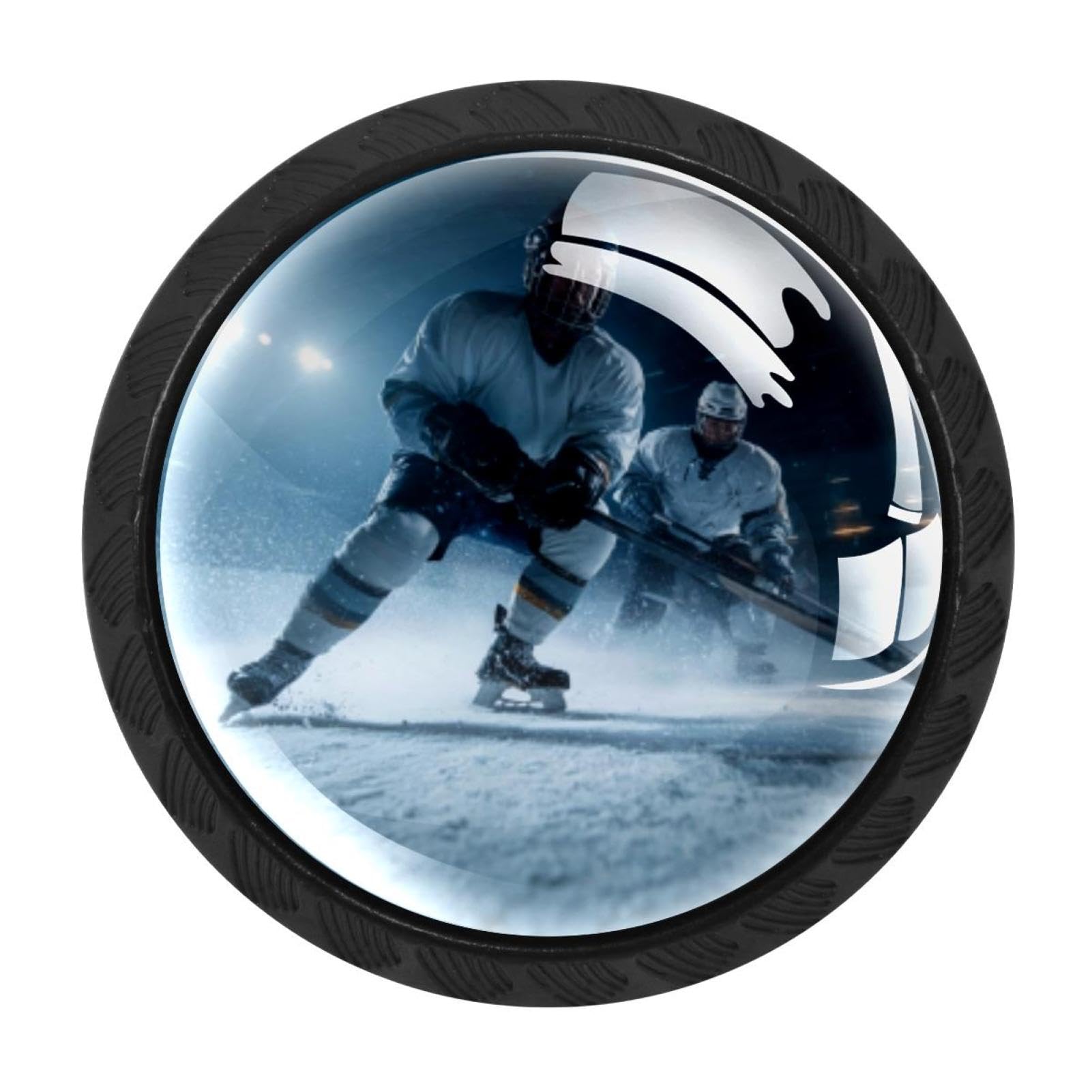 Chenzzzz Multicolored 18 4 Pack Rink Ice Hockey Players Kitchen Cabinet Knobs Drawer Knobs Door Dresser Handles For Personalized Gifts Great For Any Occasion