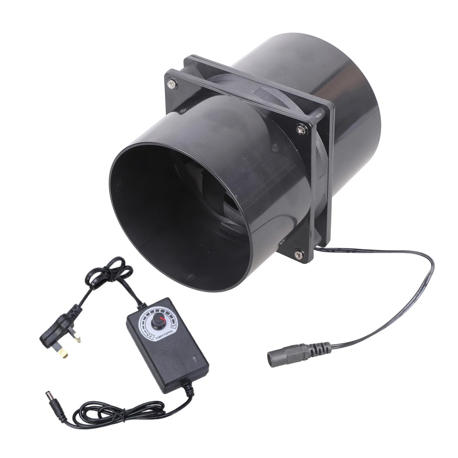 Fromceo 12Cm Industrial Ventilation Blower Set Speed Controllers Included 2 Ducts 8 Screws For Efficient Airflows In Workshops Ventilation Blower