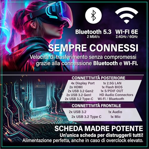 ® MK5 Pro - Gaming PC - Intel Core i9 12900KF + RTX 5080 16GB - computer con Raytracing & 4K - 5,2 GHZ - 32 GB RAM DDR5-2TB SSD - WLAN + Win 11 Pro - PC Desktop - Immagine 5