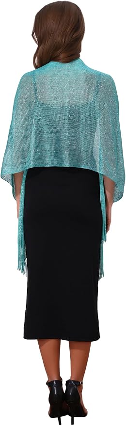 Bufanda para mujer brillante para fiesta y bodas miniatura 2