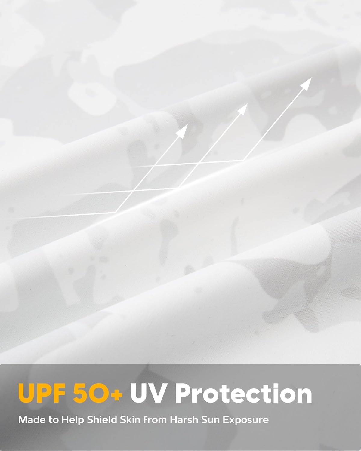 maamgic Men’s UPF 50+ Fishing Shirt Sun Hoodie with Detachable Face Mask, Long Sleeve UV Rash Guard - Image 4