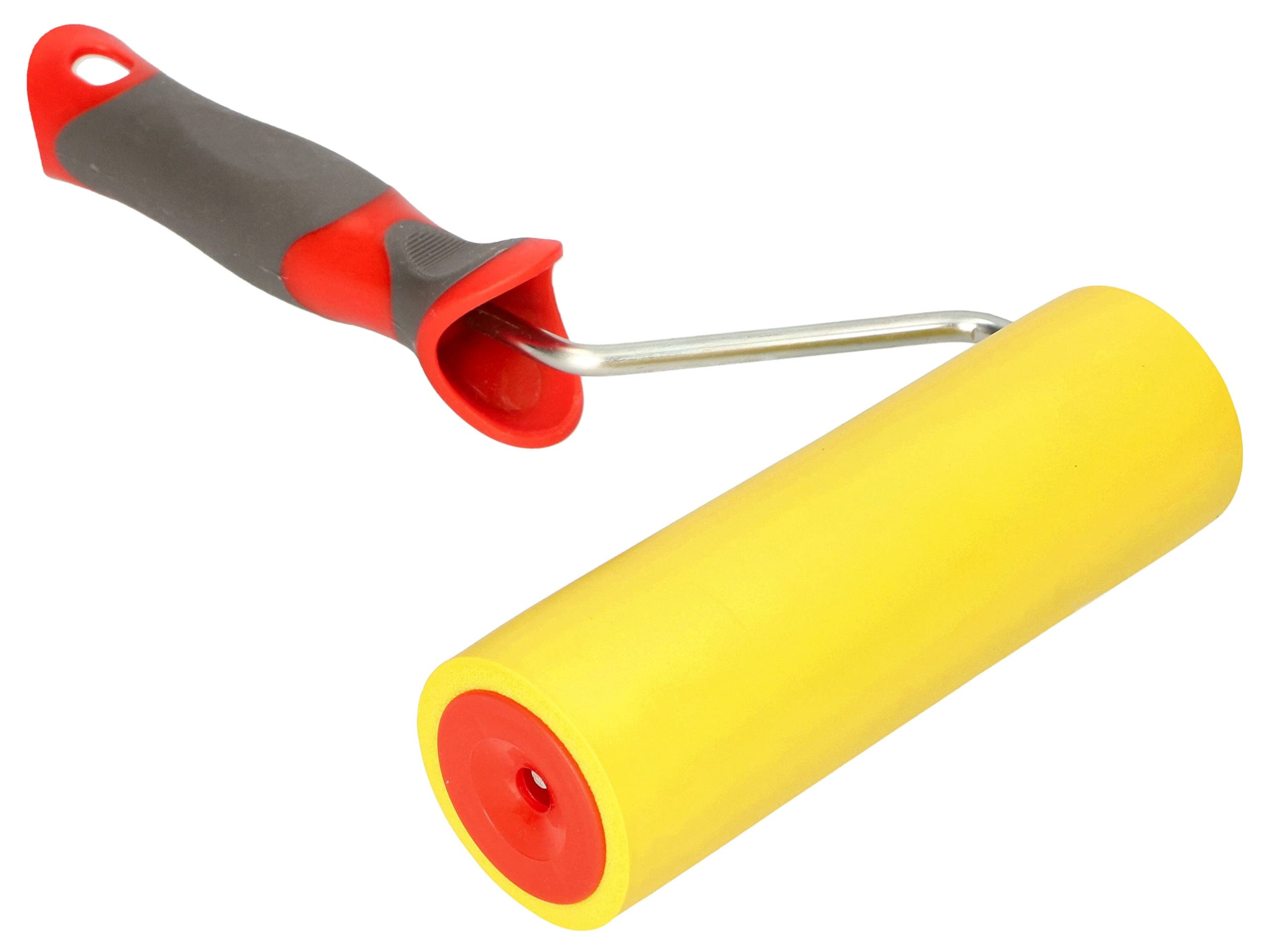 KOTARBAU® Rolka dociskowa do tapet 150 mm z gumową rolką i uchwytem z tworzywa sztucznego