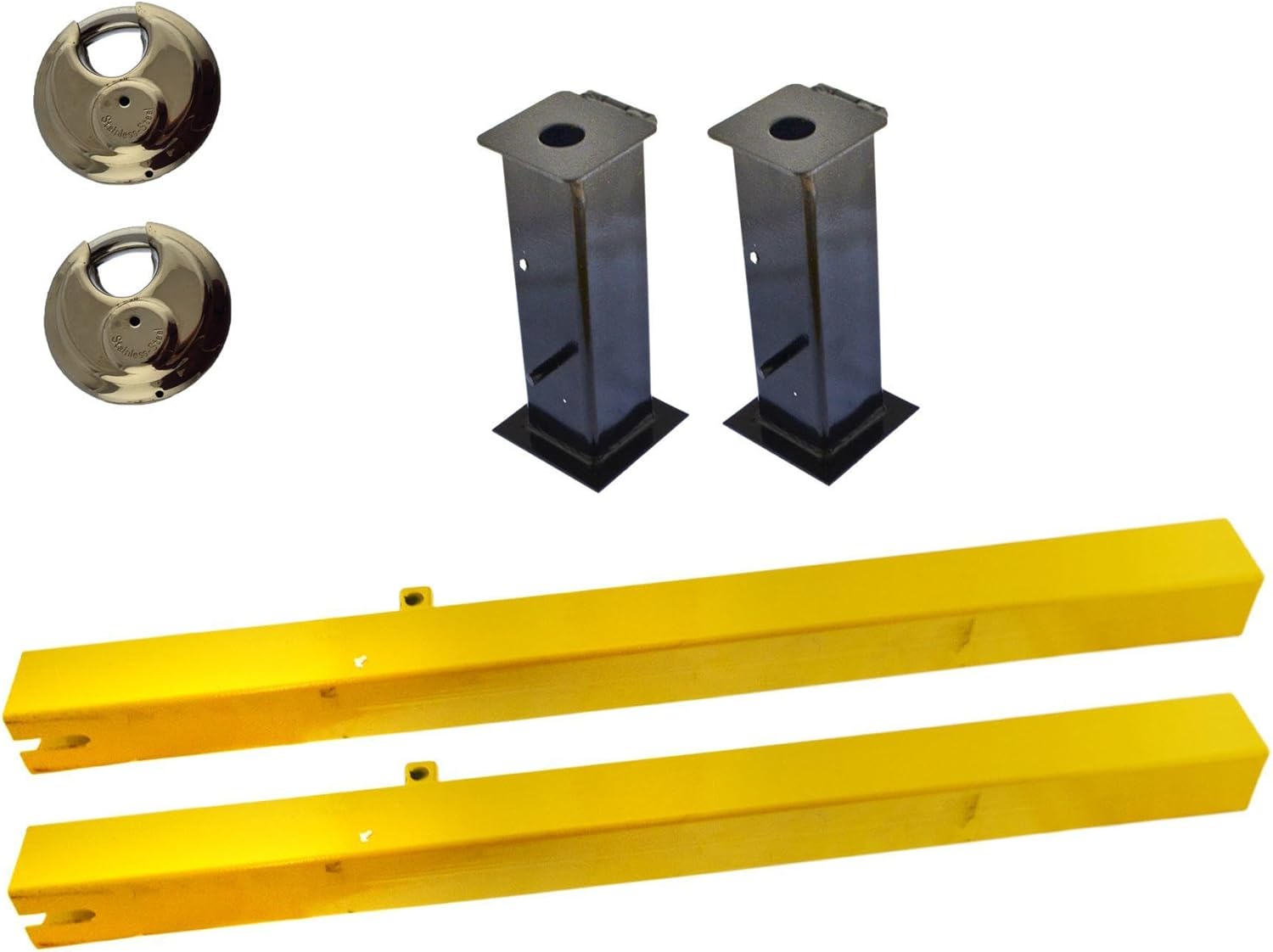 Security Post Lock Removable Caravans Trailers Driveway 2 Pack Cement in TR177