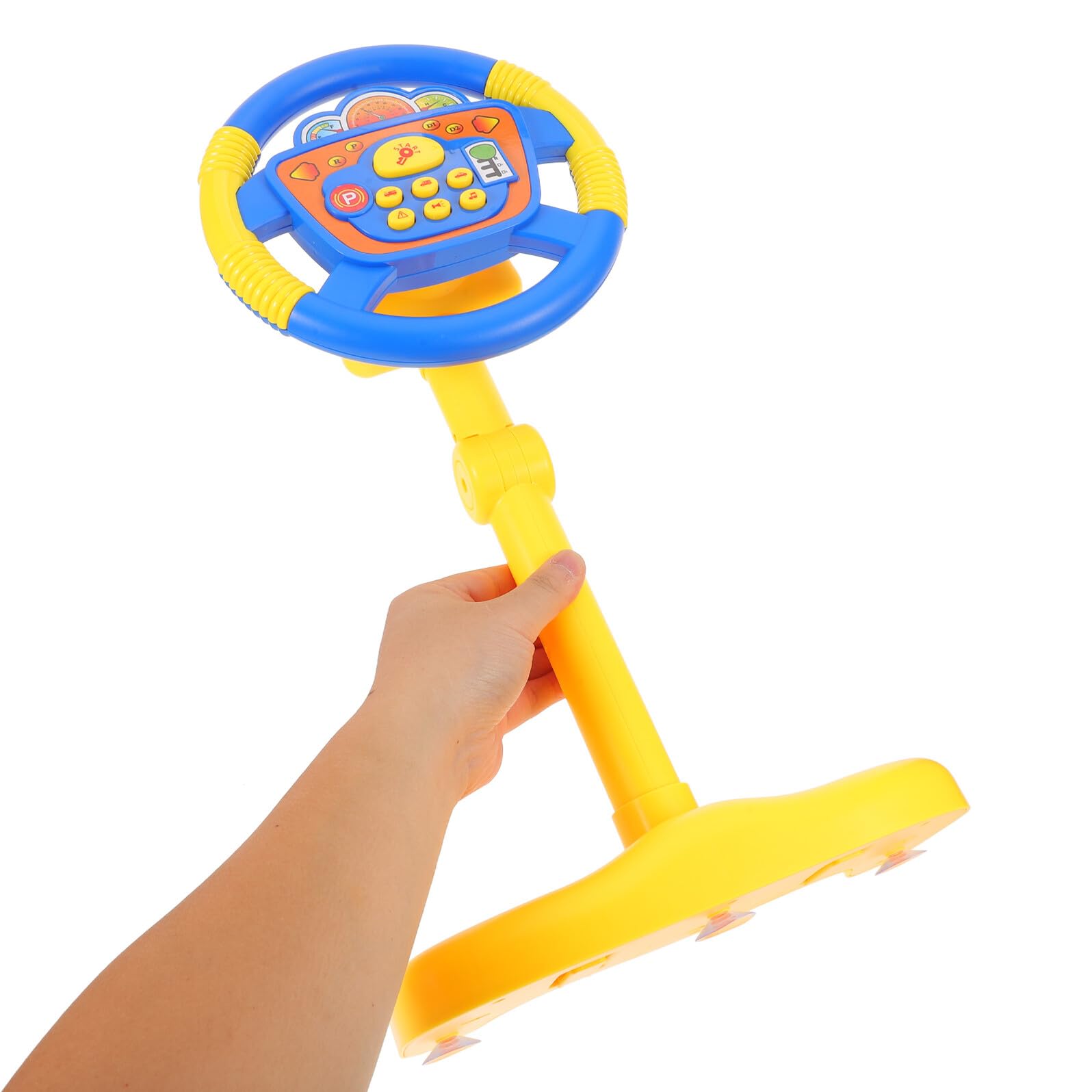 Volante Giocattolo per Ragazzo Ragazza con Musica Volantterattivo da Pavimento in Plastica Adatto per Giochi di Simulazione di Guida all Aperto Casa