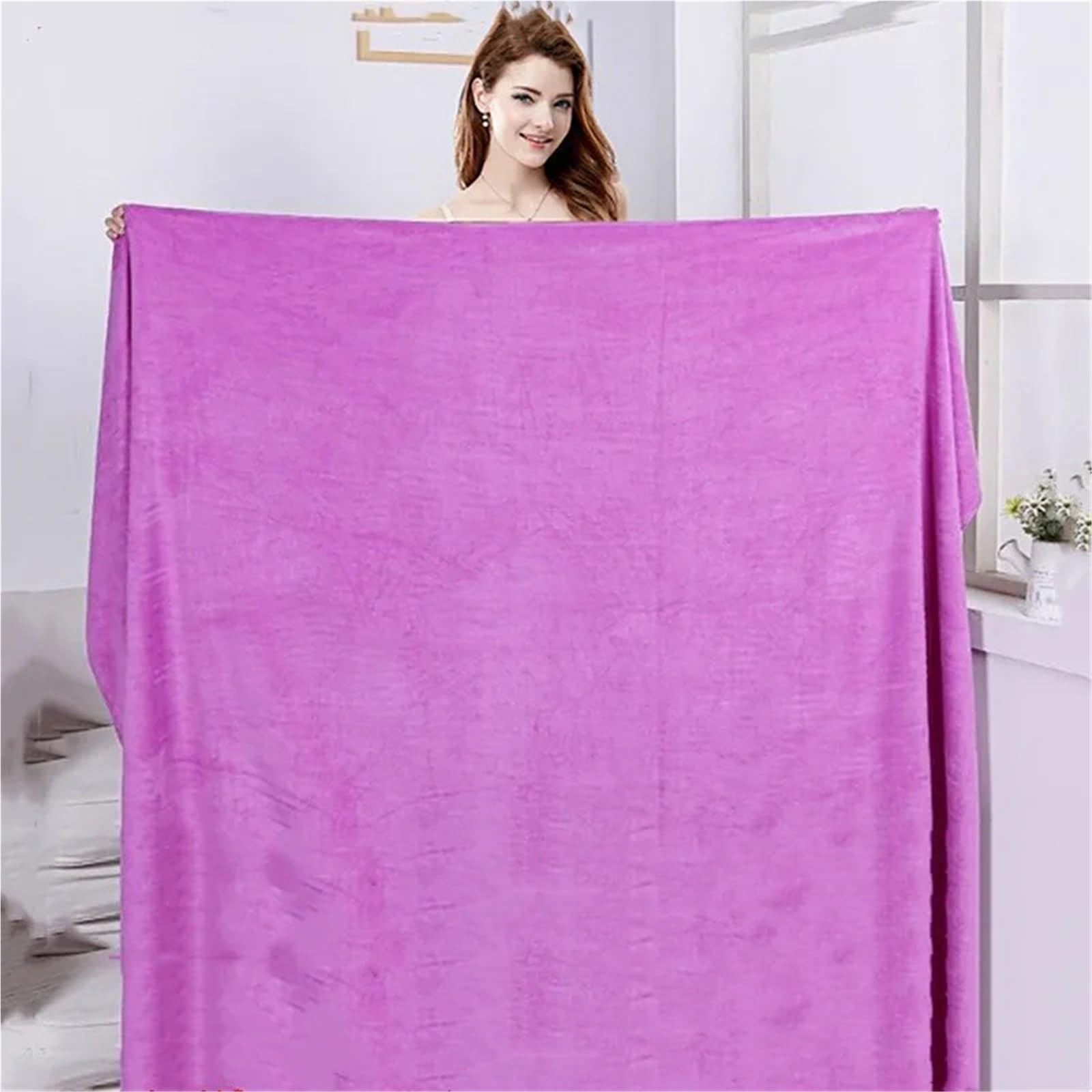 1 toalla de baño de microfibra gruesa, suave de alta absorción y secado rápido, toalla de baño, toalla de playa, toalla de baño (gris, 120 x 200 cm)