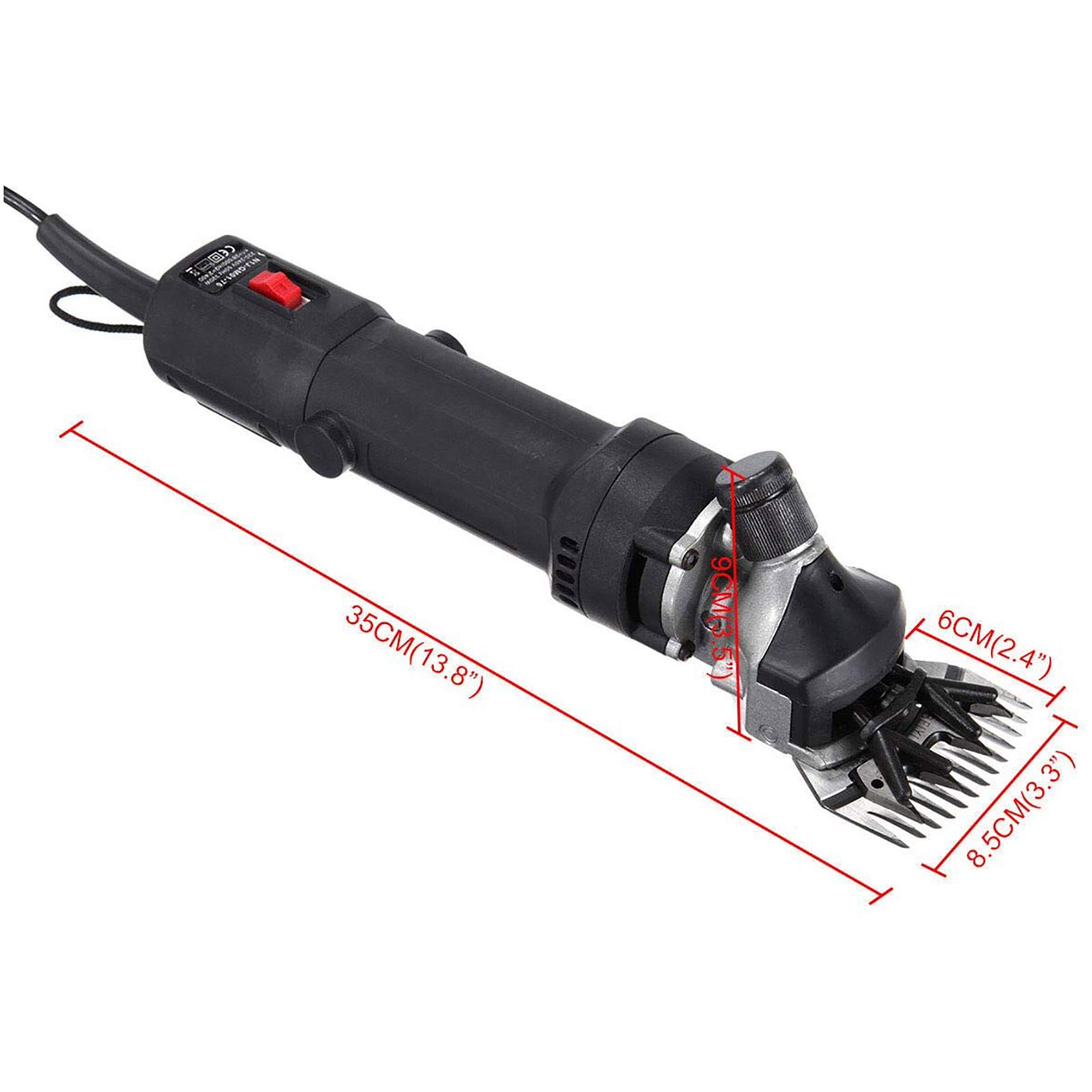Esquiladora de ovejas 690W Esquiladora de ovejas eléctrica 2400 rpm Cortadora de cabras Esquiladora de animales para esquila de caballos, bovinos, ovinos, caprinos-alpaca-camello con 6 velocidades