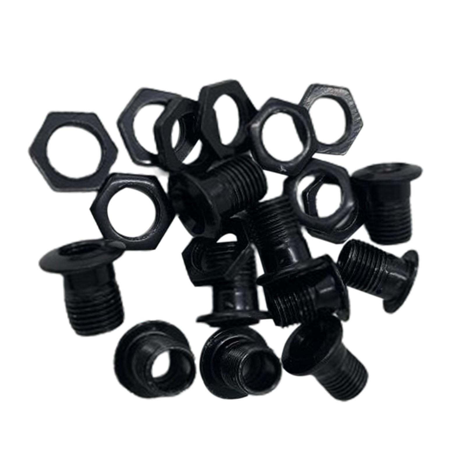 LOVIVER 10 pièces évent pour batterie, partie de batterie 1/2 "instruments de musique d'engrenage, pièces de caisse claire Tom, pièces de Percussion, Kit de, Noir