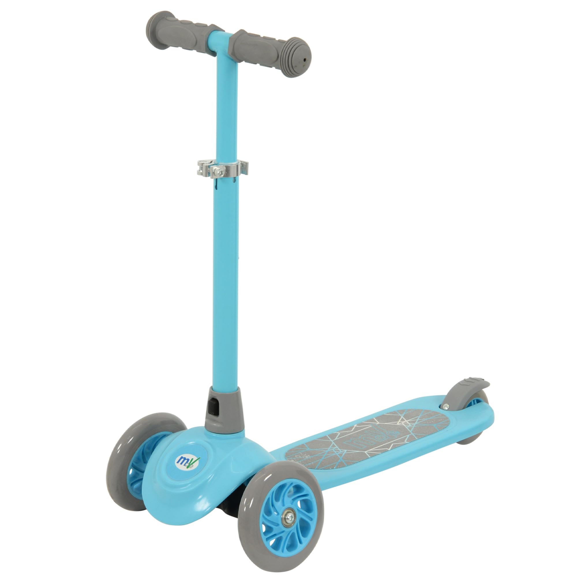 MoVe Steer and Go 3 Wheel Scooter | Kids Easy Steer Tri Push Scooter | Adjustable Handlebar Height | Blue, Ages 3+