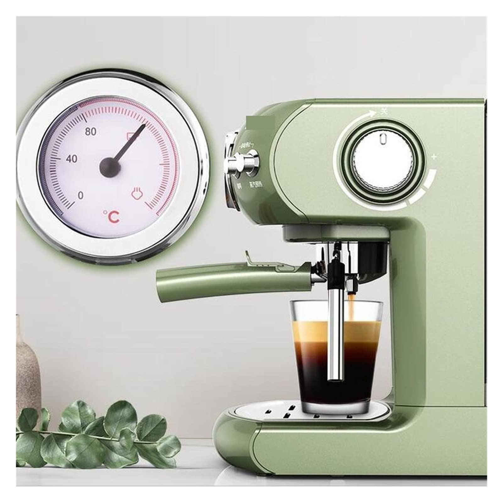Włoski typ kawy espresso Makermachine z różdżką kruszakiem mleka dla espresso cappuccino latte i mokha Przybory kuchenne