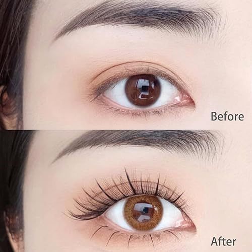 Miniatura 3 de DAODER Kit de extensión de pestañas inferiores con pegamento pestañas individuales naturales de 0236in debajo de pestañas postizas para extensión de