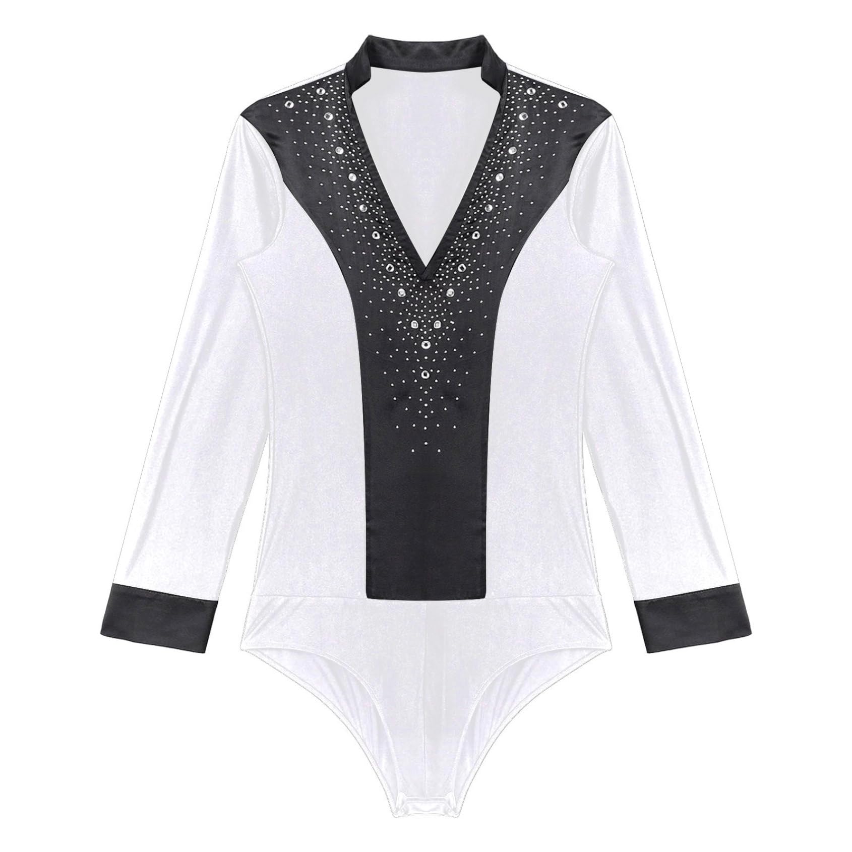 Traje de baile latino para hombre, camisa de manga larga, pantalones de baile, jazz rumba, traje de danza para competición